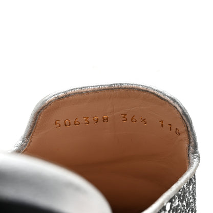 Gucci Glitter Womens Princetown Slippers 36.5 Silver 9 of 9