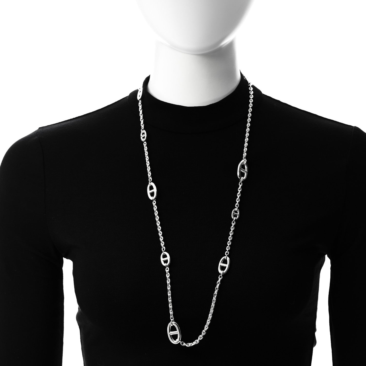 Hermes Sterling Silver Farandole Necklace 80 2 of 6