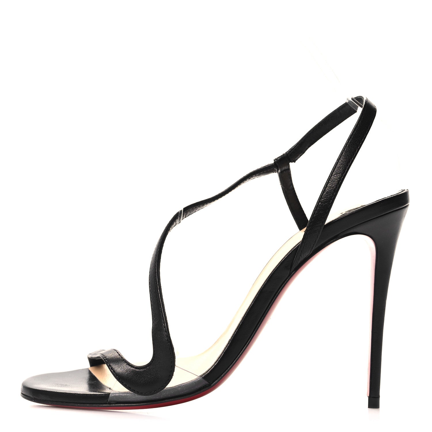 Christian Louboutin Nappa Rosalie 100 Sandals 37 Black 1 of 7