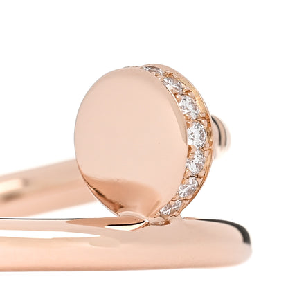 Cartier 18K Pink Gold Diamond Juste Un Clou Ring 50 5.25 4 of 5
