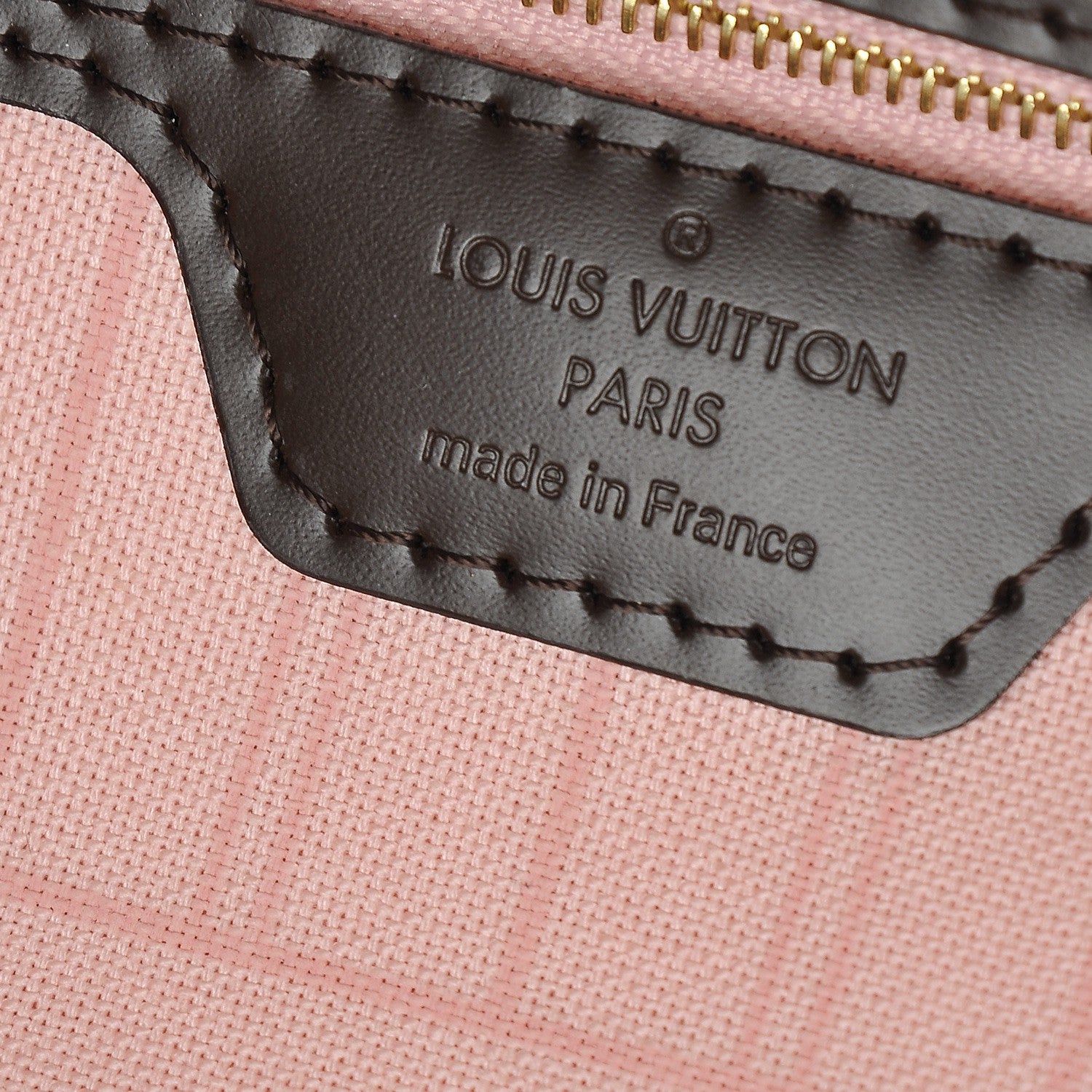 Louis Vuitton Damier Ebene Neo Neverfull MM Rose Ballerine 7 of 8