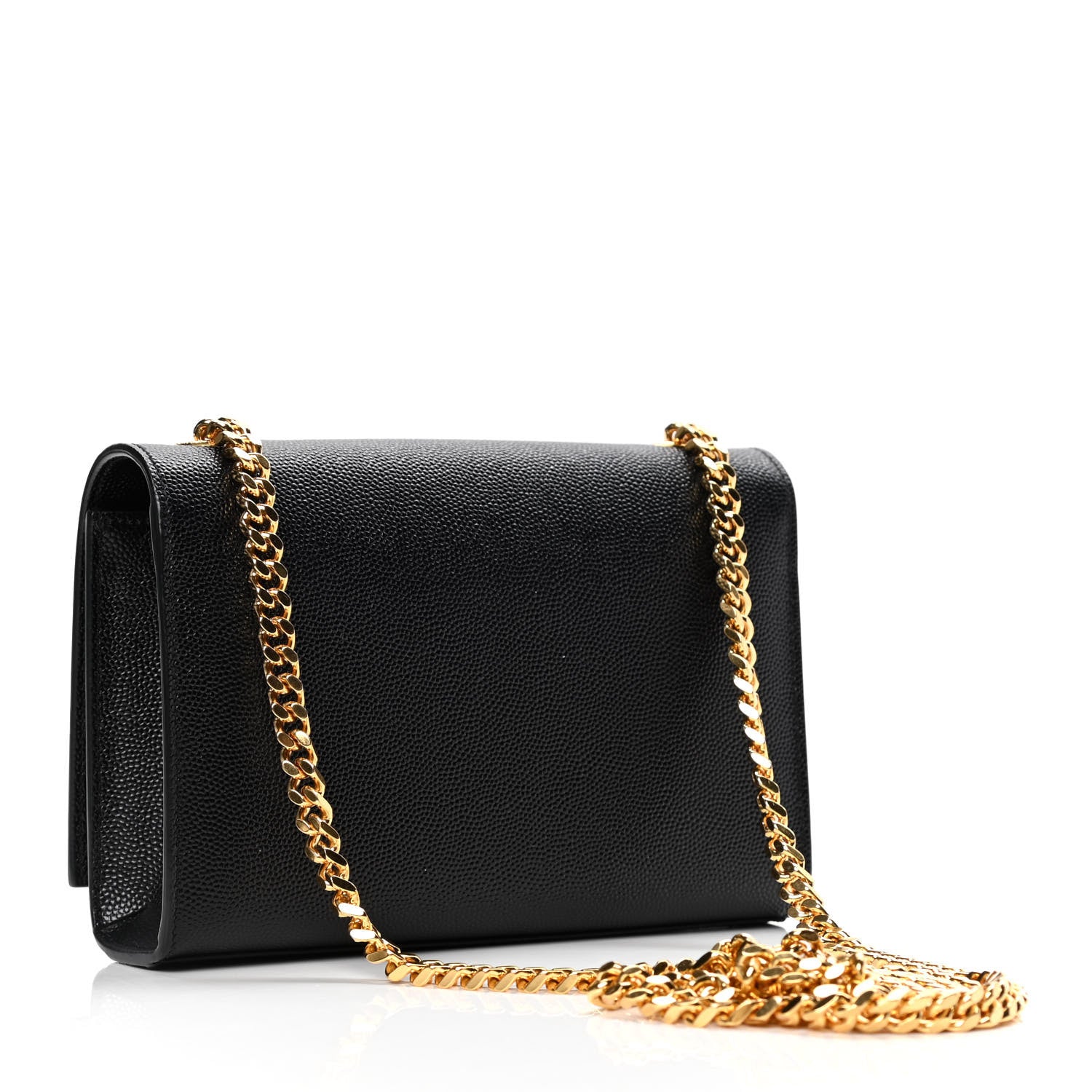 Saint Laurent Grain De Poudre Small Monogram Kate Satchel Black 2 of 5