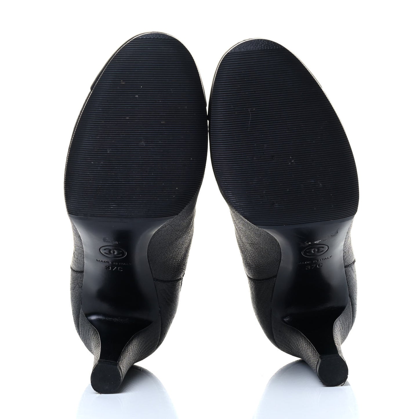 CC Cap Toe Ankle Boots 37 Black