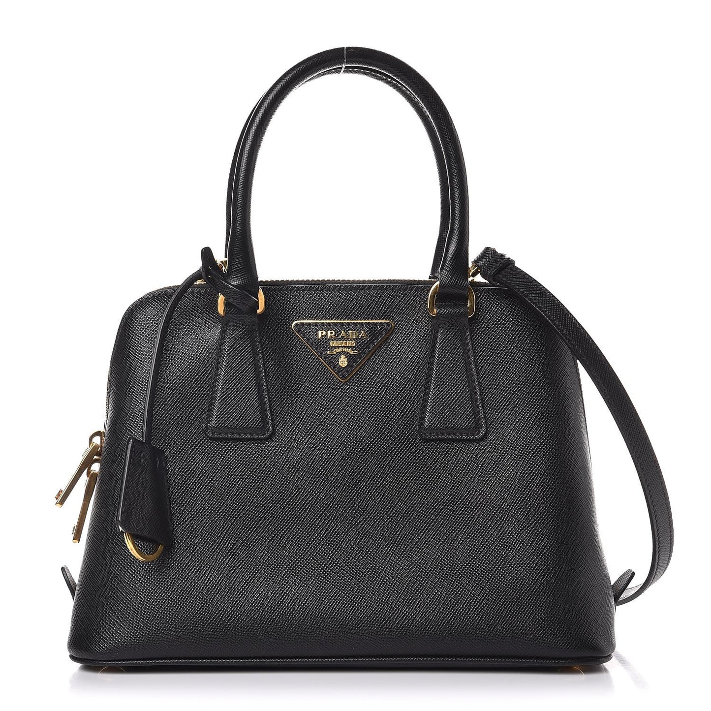 Saffiano Lux Small Promenade Tote Black