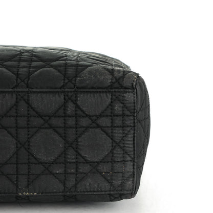 Christian Dior Nylon Cannage Large Lady Dior Black 8 of 9