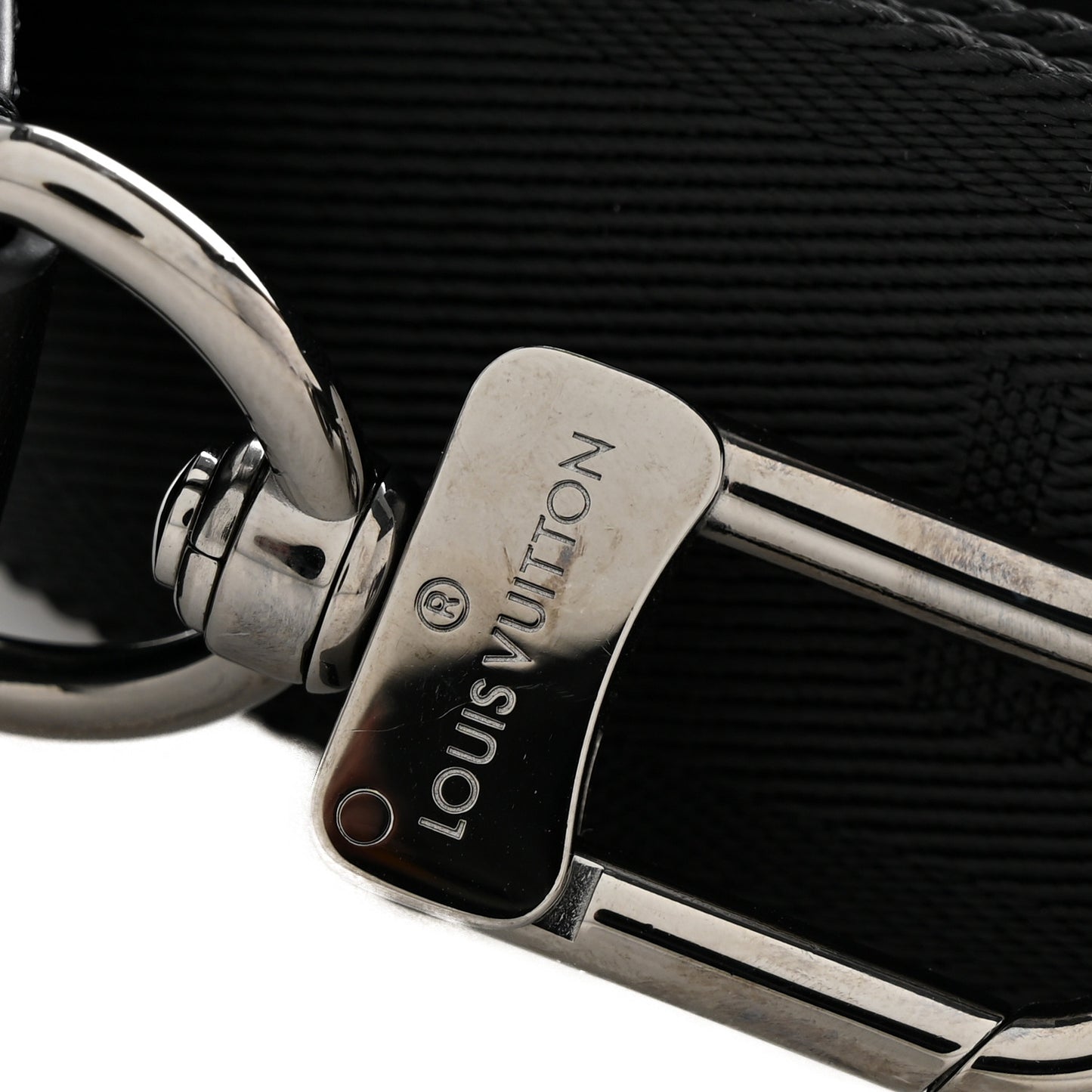 Jacquard Canvas Keepall Bandouliere Adjustable Shoulder Strap Black Black