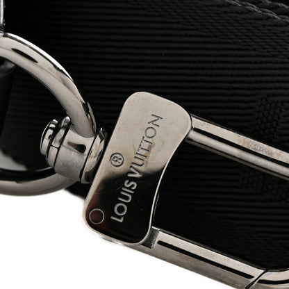 Louis Vuitton Jacquard Canvas Keepall Bandouliere Adjustable Shoulder Strap Black Black 5 of 5