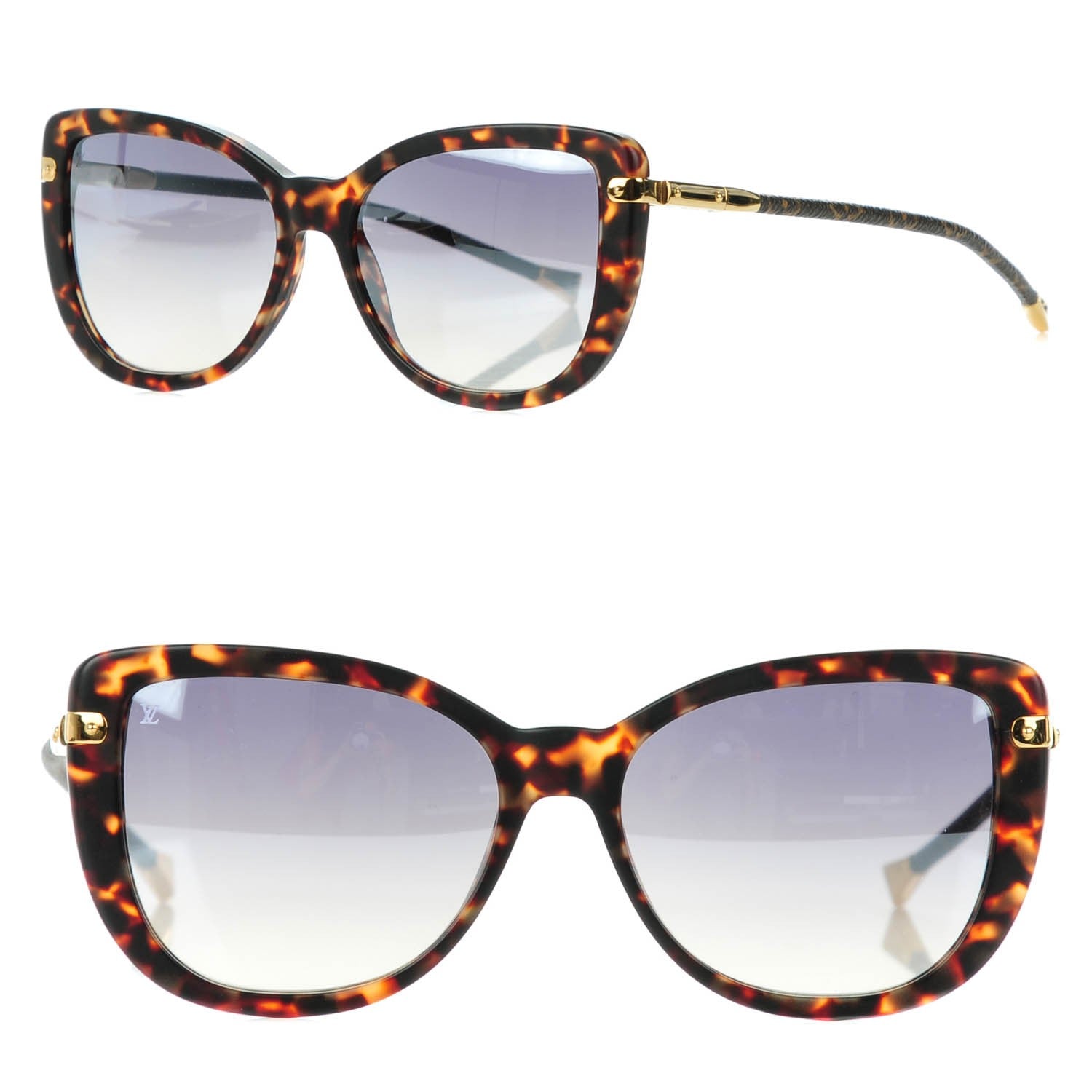 Louis Vuitton Monogram Charlotte Z0629W Sunglasses Dark Tortoise 1 of 5