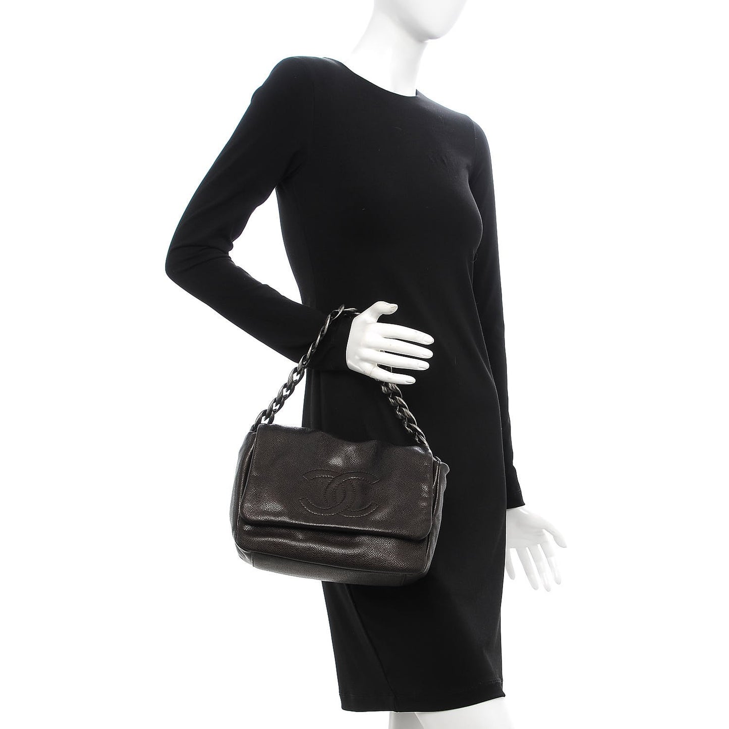 Caviar 31 Flap Dark Brown
