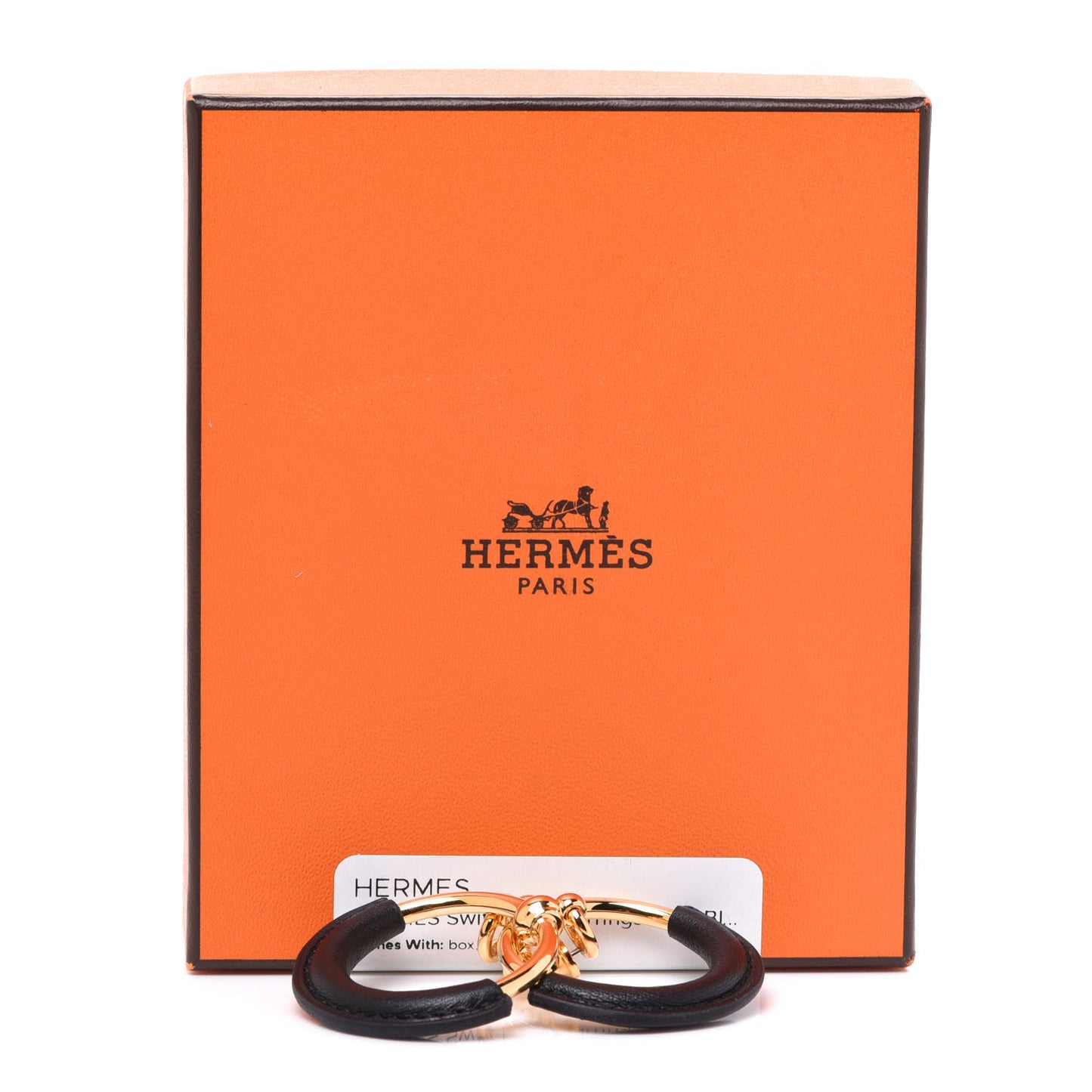 Swift Loop Earrings Gold Black
