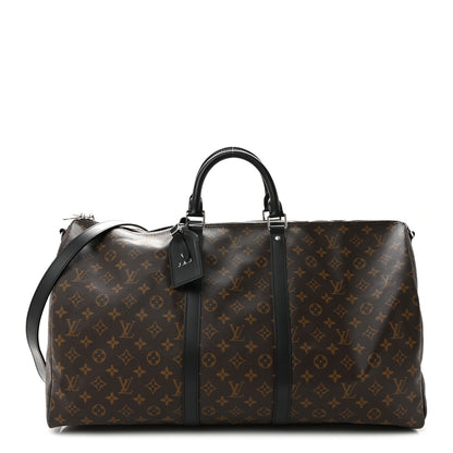 Louis Vuitton Monogram Macassar Keepall Bandouliere 55 1 of 10