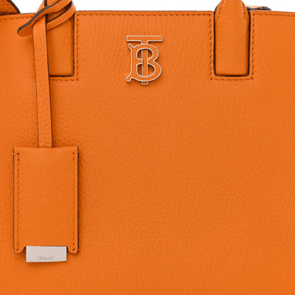 Burberry Grainy Calfskin Mini Frances Tote Orange 8 of 10