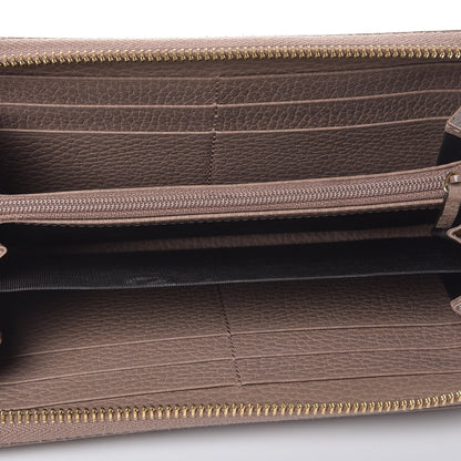 Gucci Dollar Calfskin GG Marmont Zip Around Wallet Porcelain Rose 4 of 8