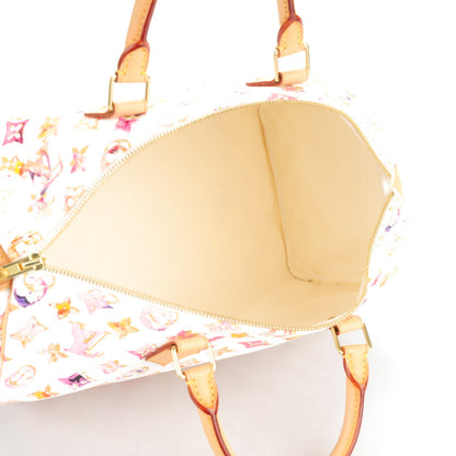 Louis Vuitton Watercolor Aquarelle Speedy 35 White 5 of 7
