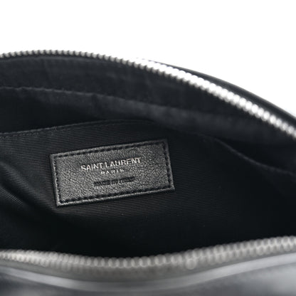 Saint Laurent Calfskin Matelasse Monogram Monochrome Lou Camera Bag Black 5 of 9