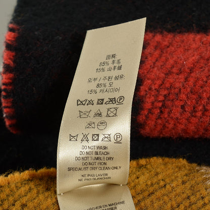 Burberry Wool Cashmere Patchwork Blanket Scarf 6 of 8