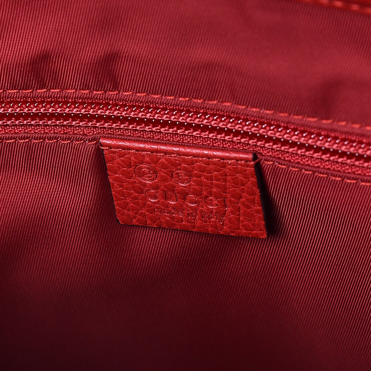 Gucci Nylon Monogram Double Buckle Flap Messenger Bag Vibrant Red 6 of 10