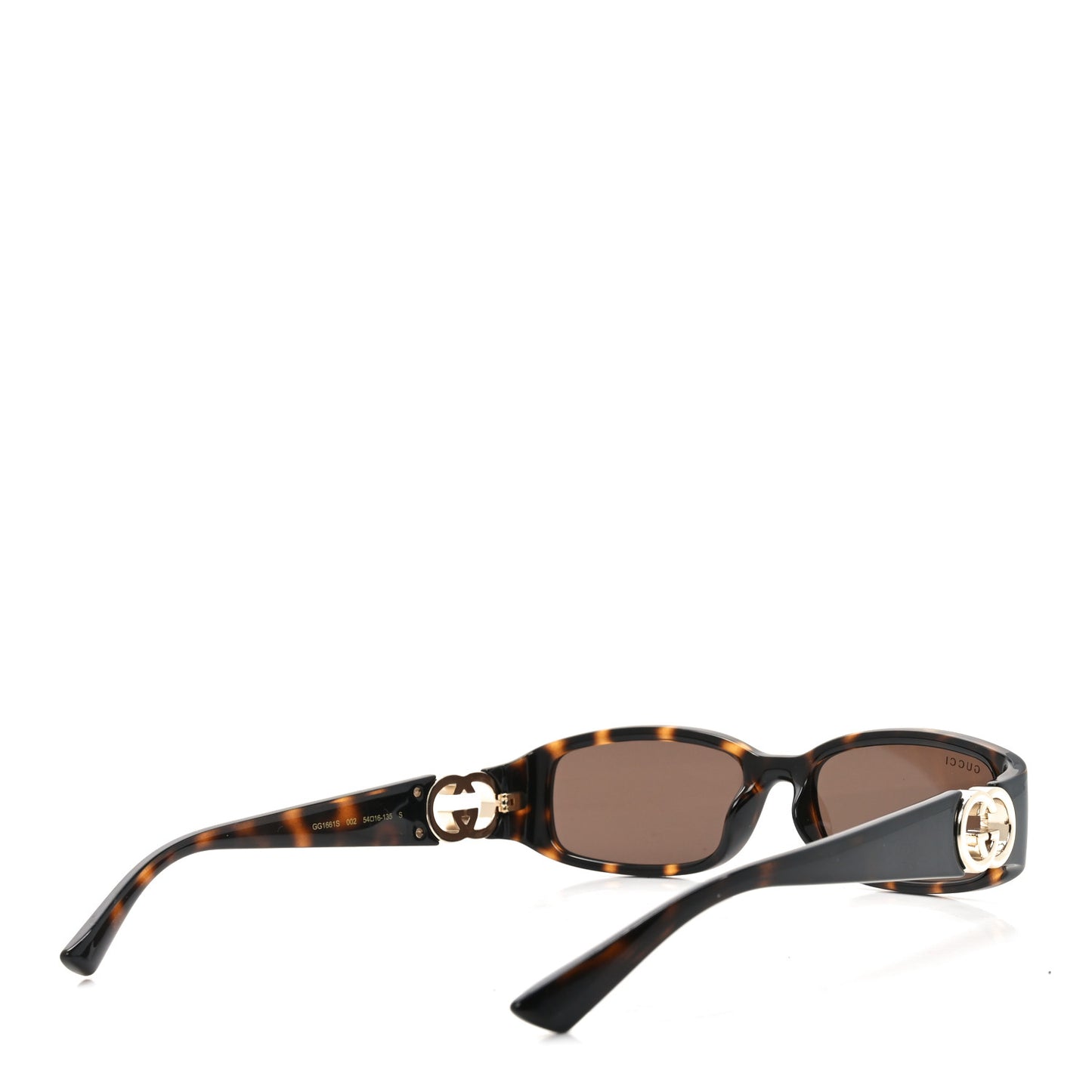 Acetate Rectangular Frame Sunglasses GG1661S Dark Tortoiseshell