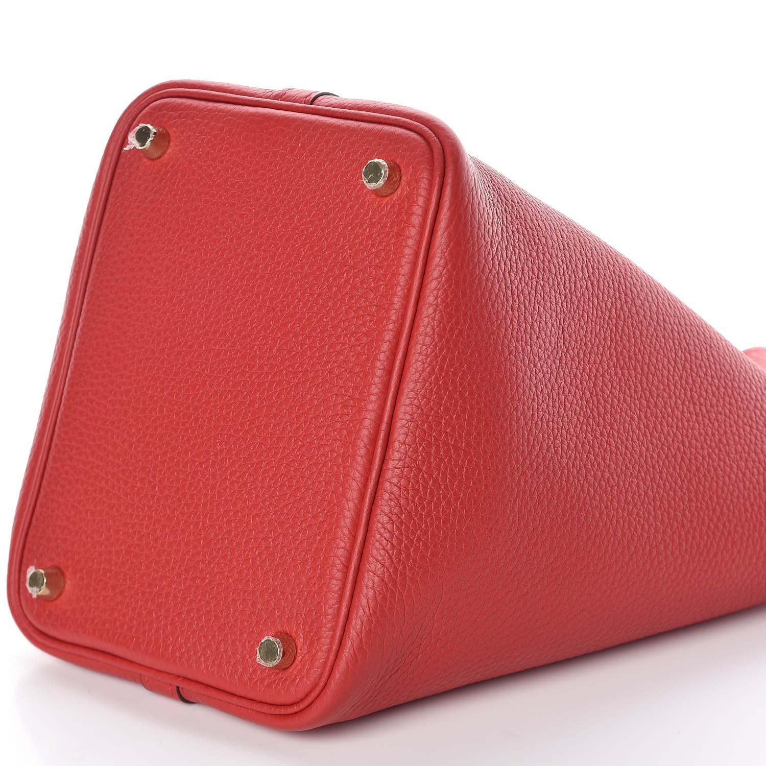 Hermes Taurillon Clemence Picotin Lock 18 PM Rouge Casaque 9 of 9