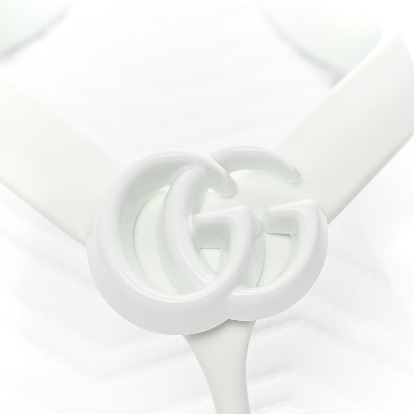 Rubber Chevron Mens GG Thong Flat Sandals 8 Great White