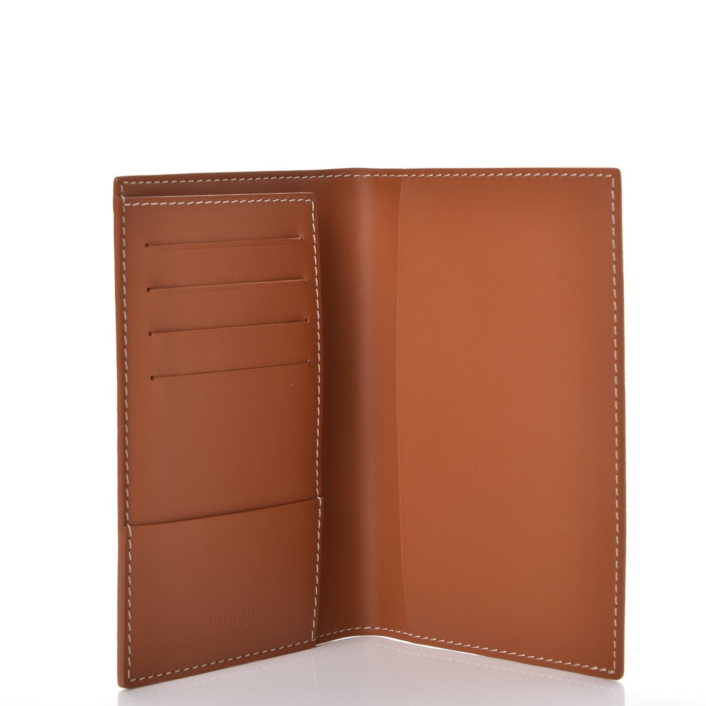 Goyardine Passport Wallet Black Gold