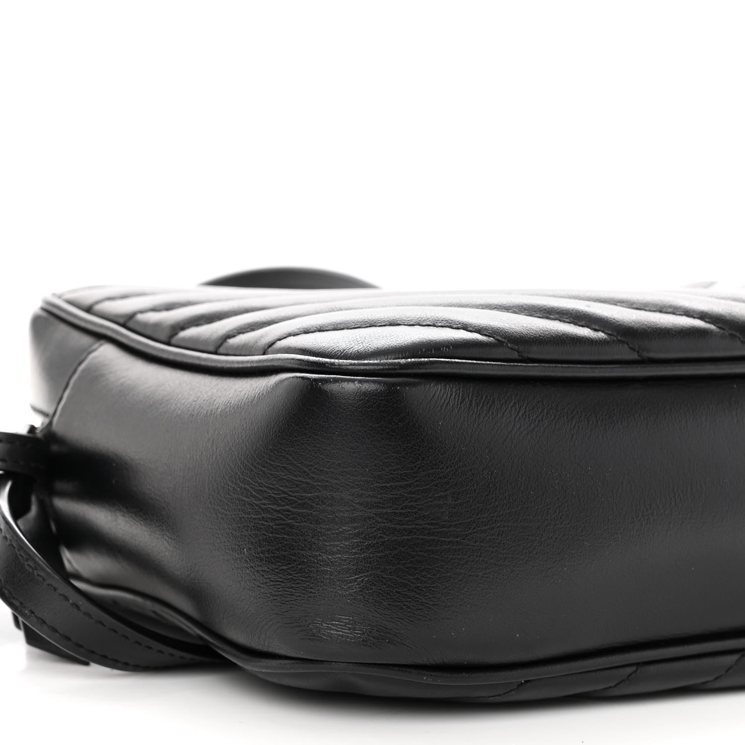 Saint Laurent Calfskin Matelasse Monogram Monochrome Lou Camera Bag Black 8 of 12