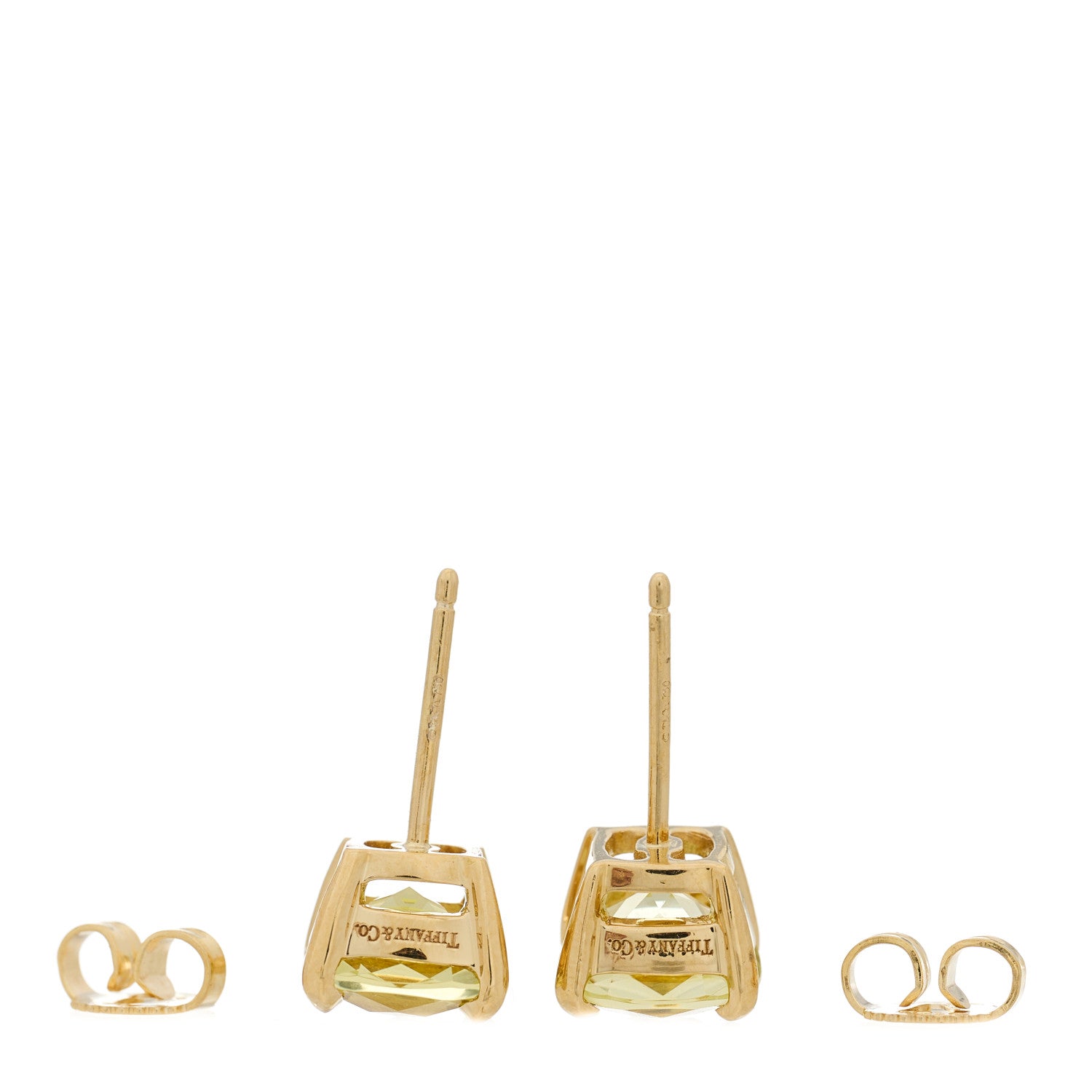 Tiffany 18K Yellow Gold Citrine Sparklers Earrings 3 of 4