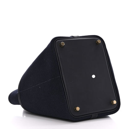 Hermes Toile Goeland Swift Cargo Picotin Lock 18 Bleu Marine 4 of 10