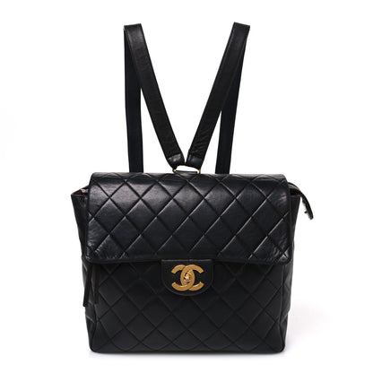 Chanel Lambskin Quilted Backpack Black 1 of 11