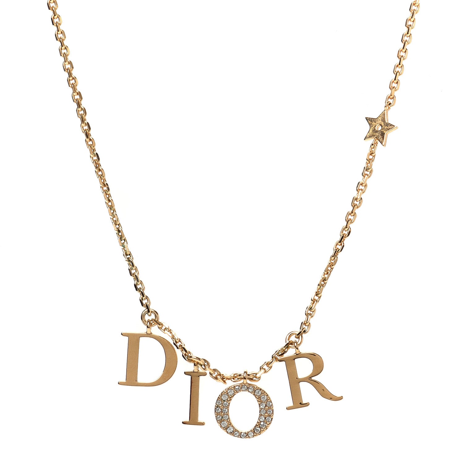 Christian Dior Crystal Dio(r)evolution Necklace Gold 1 of 5