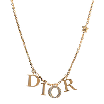 Christian Dior Crystal Dio(r)evolution Necklace Gold 1 of 5