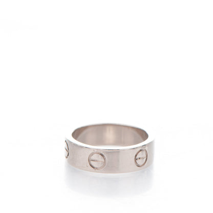 Cartier 18K White Gold 5.5mm LOVE Ring 51 5.75 3 of 4