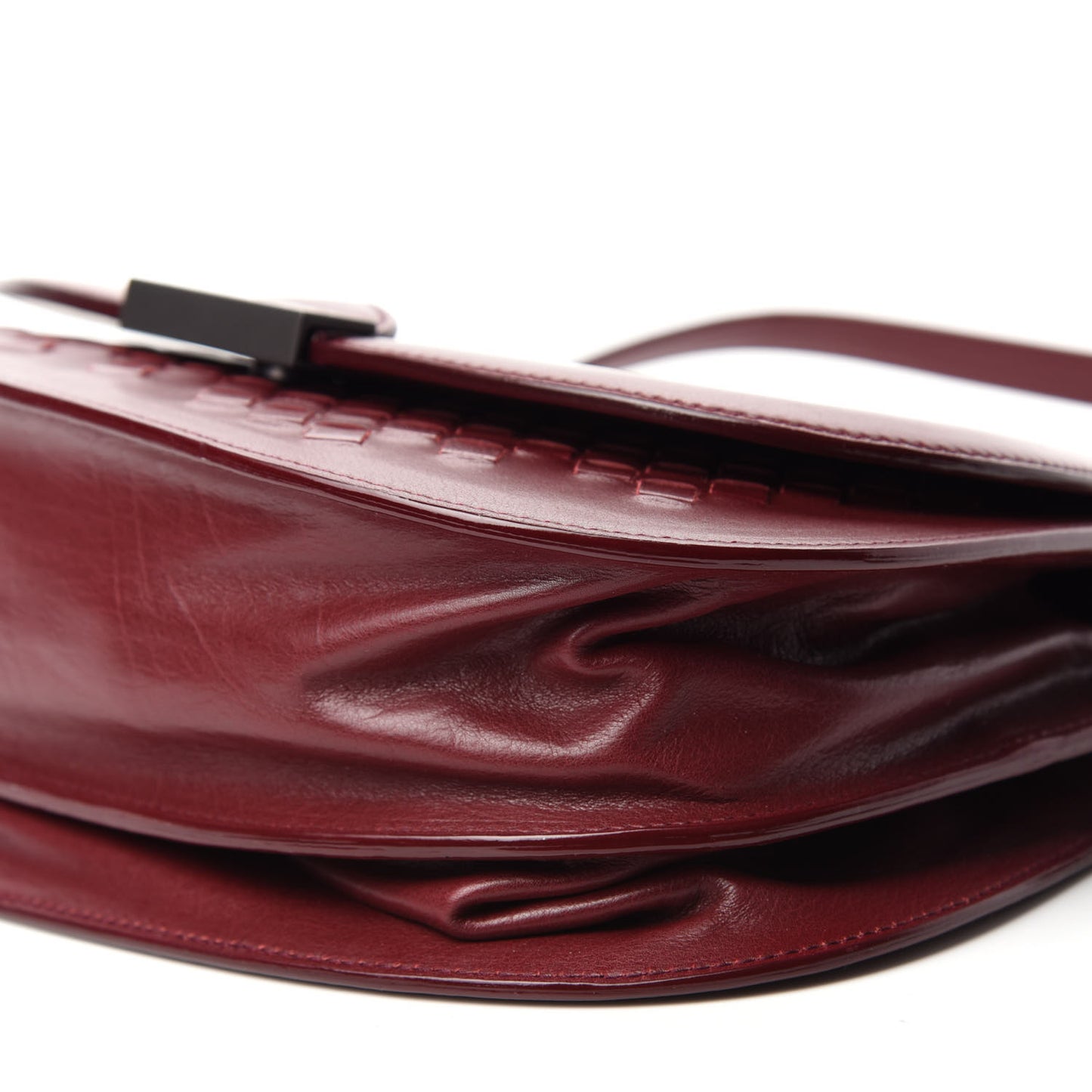 Goatskin Intrecciato Flap Shoulder Bag