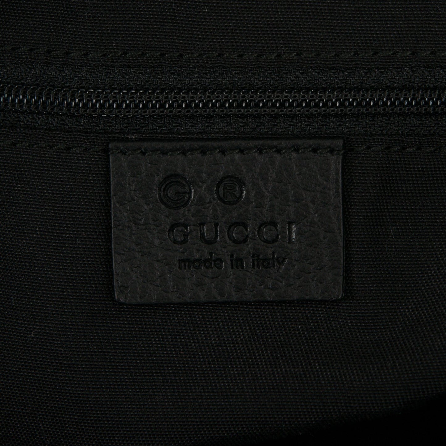 Nylon Monogram Medium GG Charm Dome Satchel Black