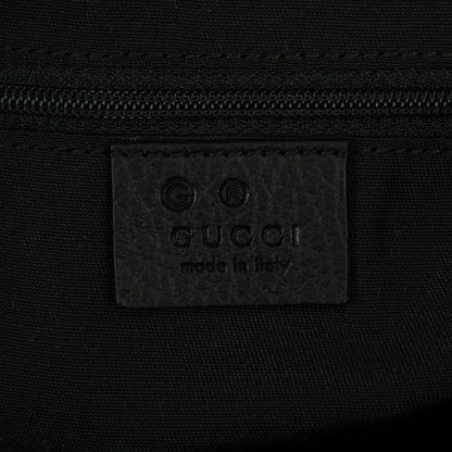 Gucci Nylon Monogram Medium GG Charm Dome Satchel Black 6 of 7