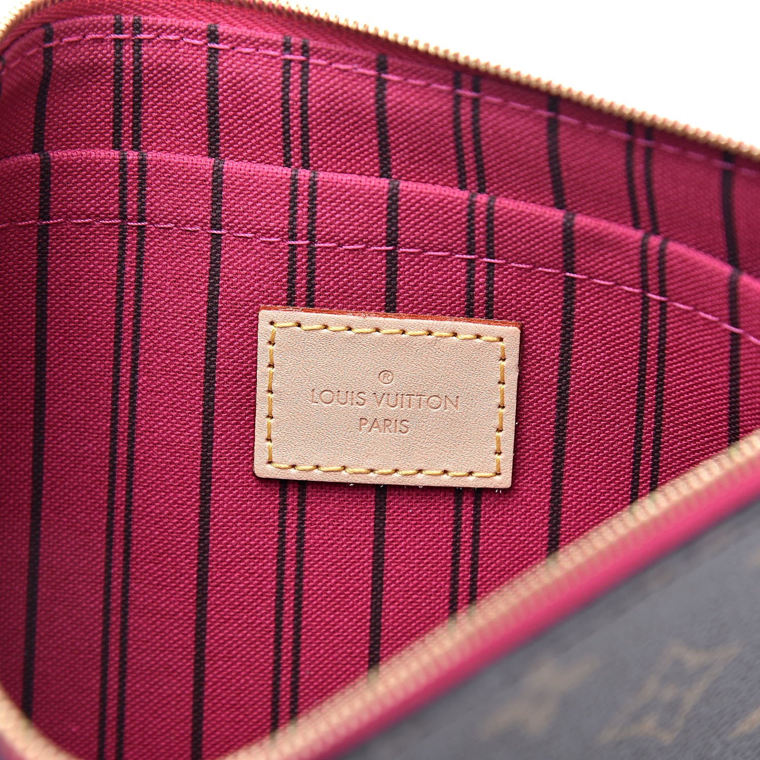 Louis Vuitton Monogram Neverfull MM GM Pochette Pivoine 6 of 8