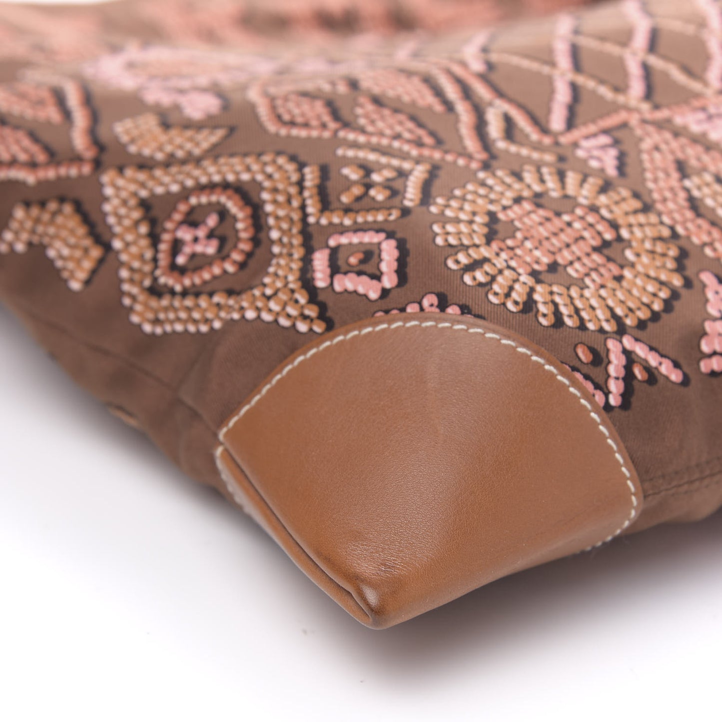 Silk Barenia Kelly En Perles Silky City 33 Bag Fauve Terre