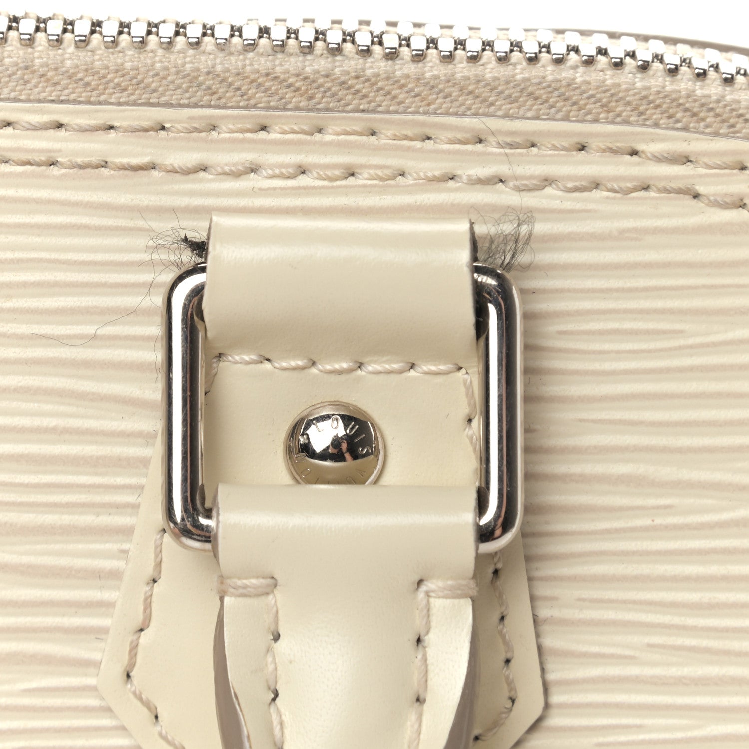 Louis Vuitton Epi Alma PM White 13 of 15