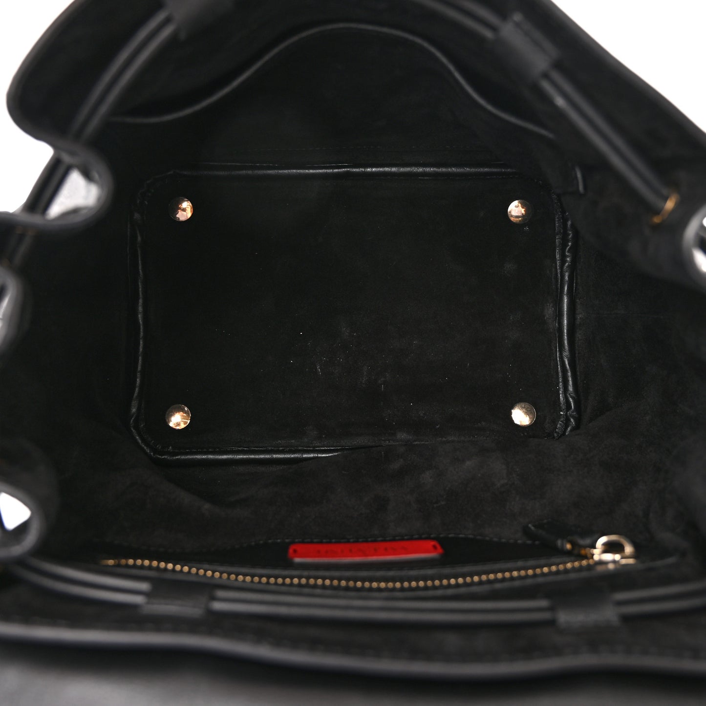 Vitello Rockstud Demilune Backpack Black