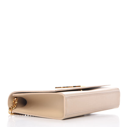 Saint Laurent Grain De Poudre Medium Monogram Kate Satchel Nude Powder 4 of 9