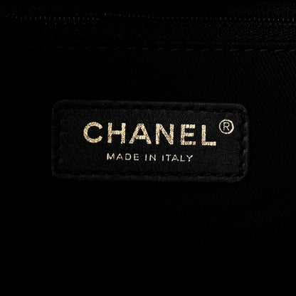Chanel Woven Straw Raffia Large Deauville Tote Black 6 of 10