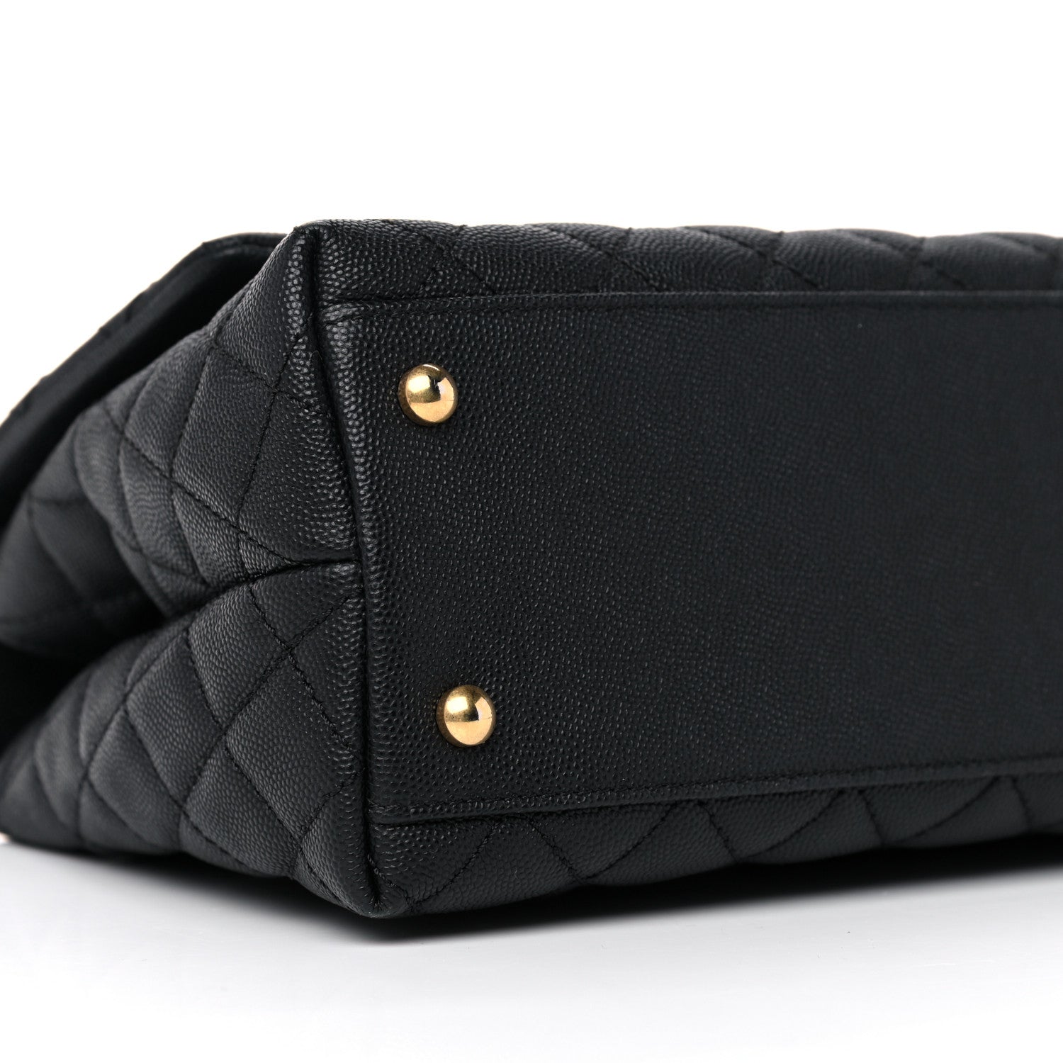 Chanel Caviar Lizard Quilted Small Coco Handle Flap Black 8 of 10