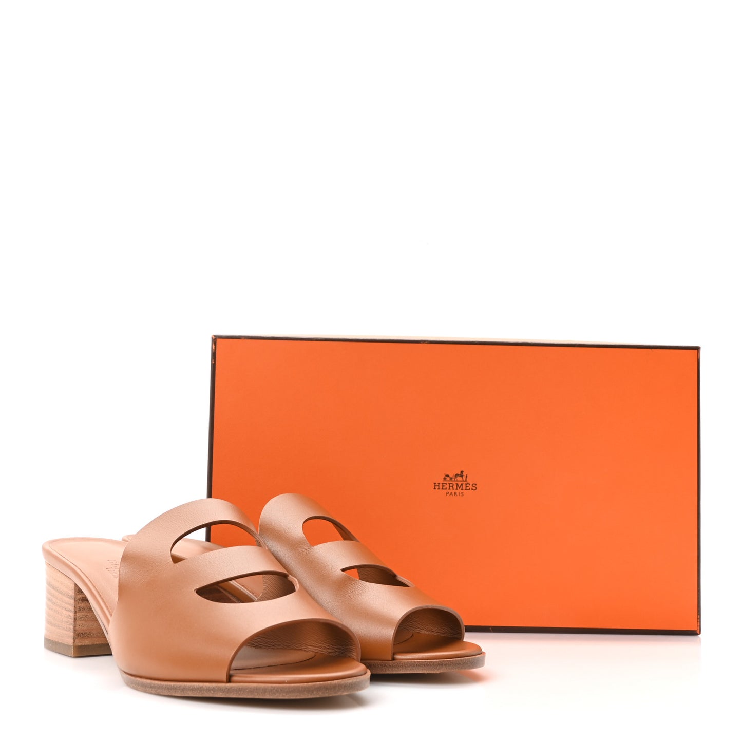 Raw Edged Calfskin Mona Sandals 36 Naturel