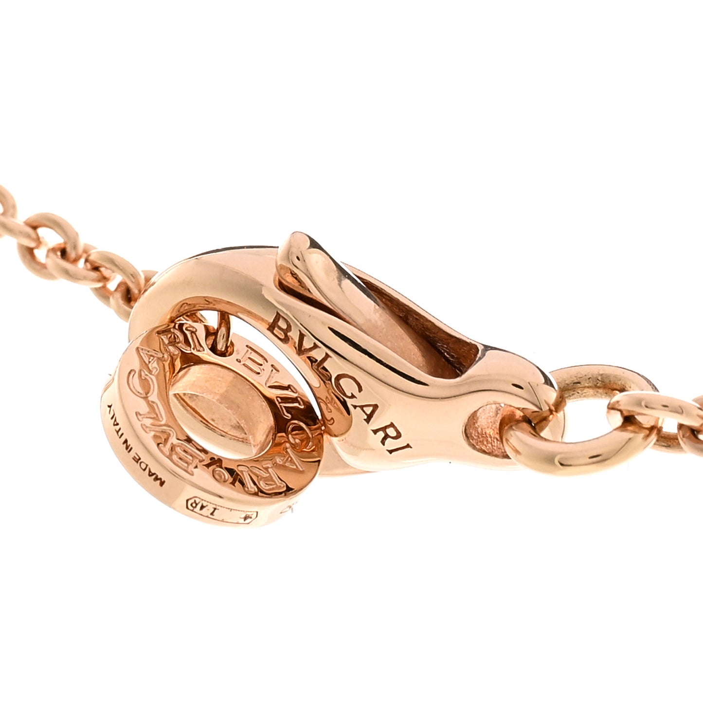 18K Rose Gold Diamond B.Zero1 Legend Pendant Necklace
