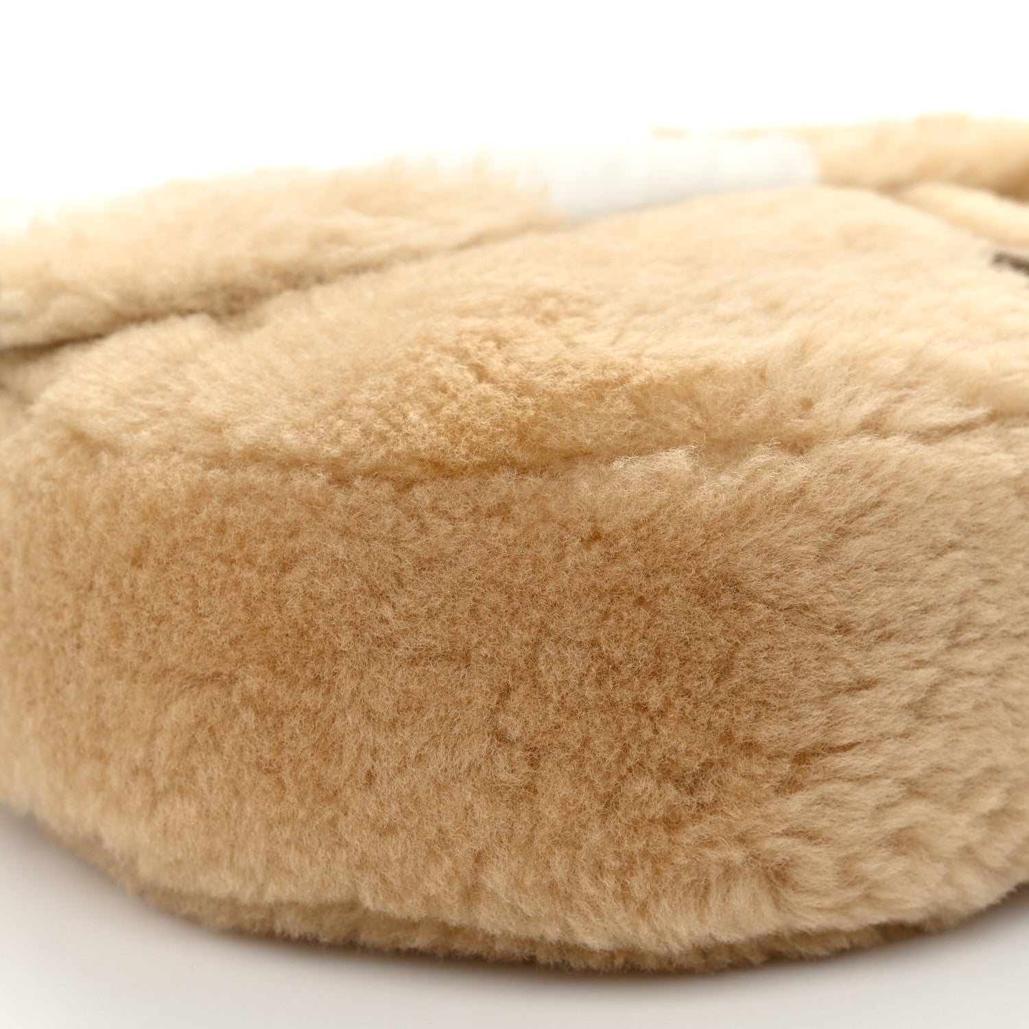 Christian Dior X ERL VENICE Shearling Chinese New Year Rabbit Saddle Bag Beige Multicolor 9 of 10