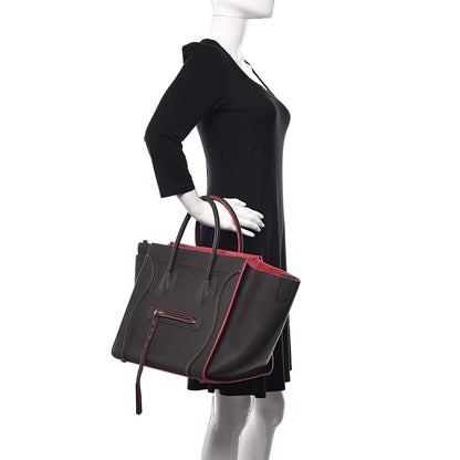 Celine Baby Grained Calfskin Medium Phantom Luggage Dark Taupe 2 of 10