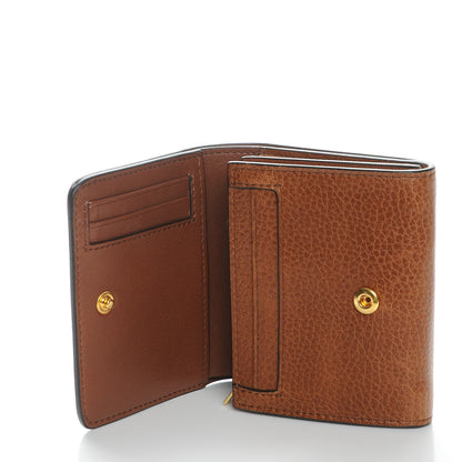 Mulberry Natural Grain Leather Small Continental French Purse Wallet Oak 5 of 10