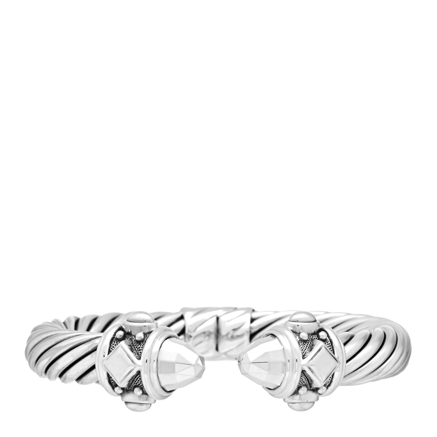 David Yurman Sterling Silver 10mm Renaissance Cable Bracelet 1 of 4