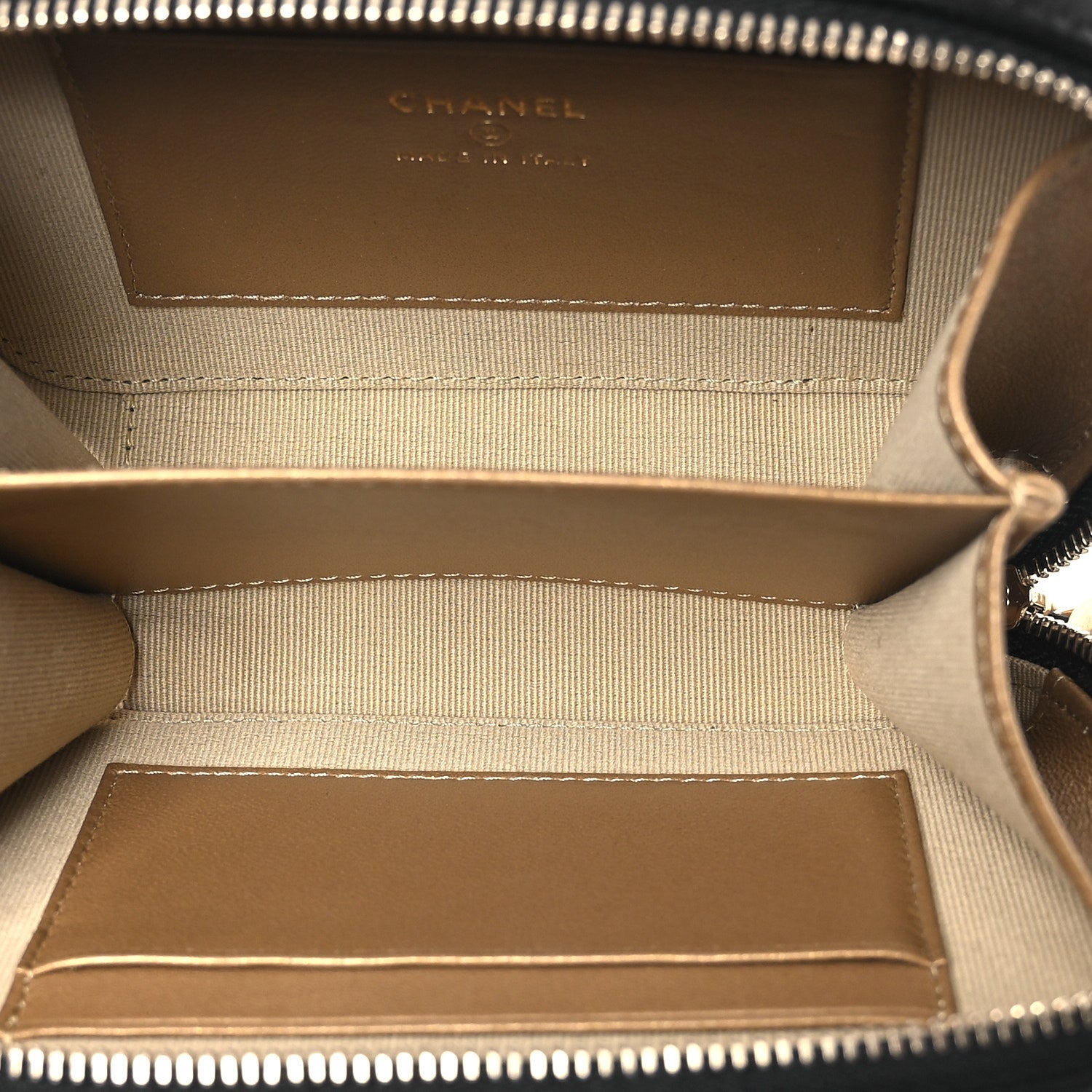 Chanel Lambskin Quilted CC Pearl Crush Camera Case Black 4 of 11