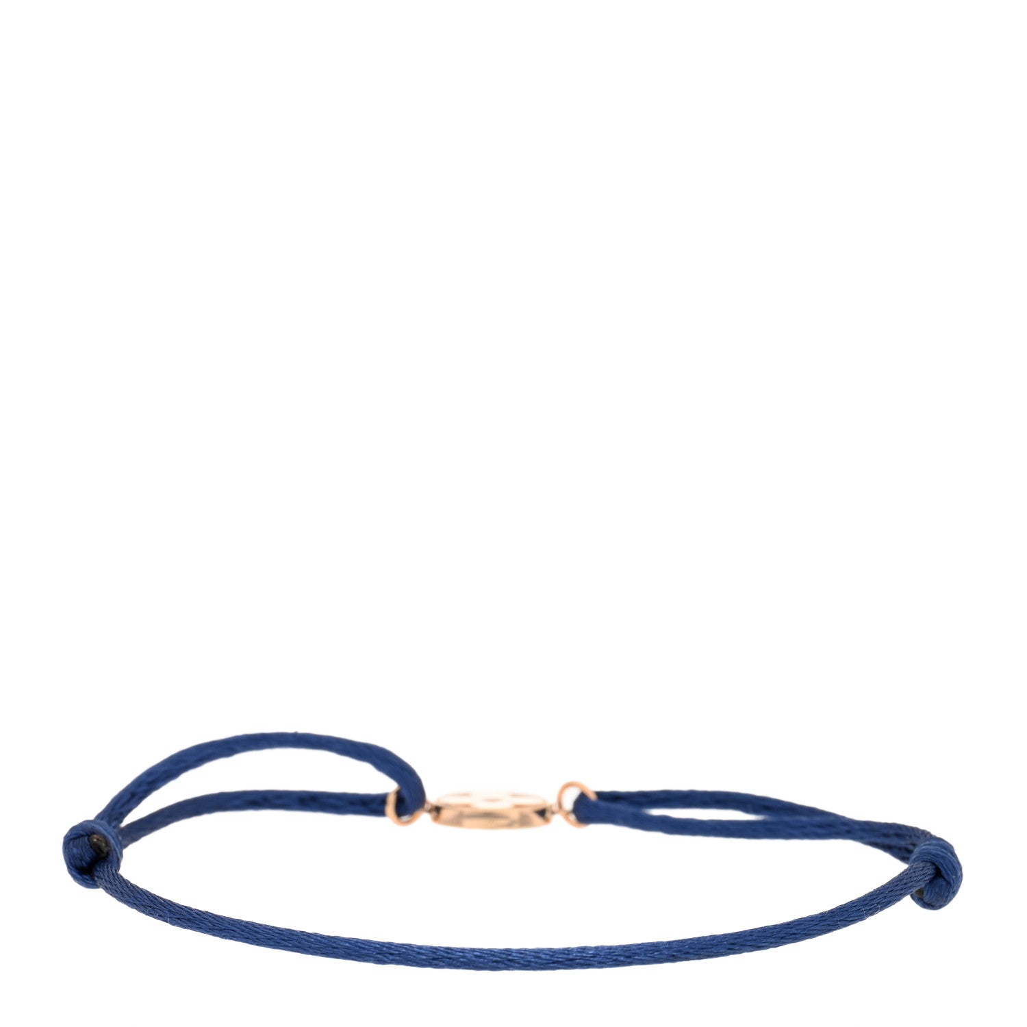 Louis Vuitton 18K Pink Gold Diamond Idylle Blossom Sun Cord Bracelet Blue 2 of 4